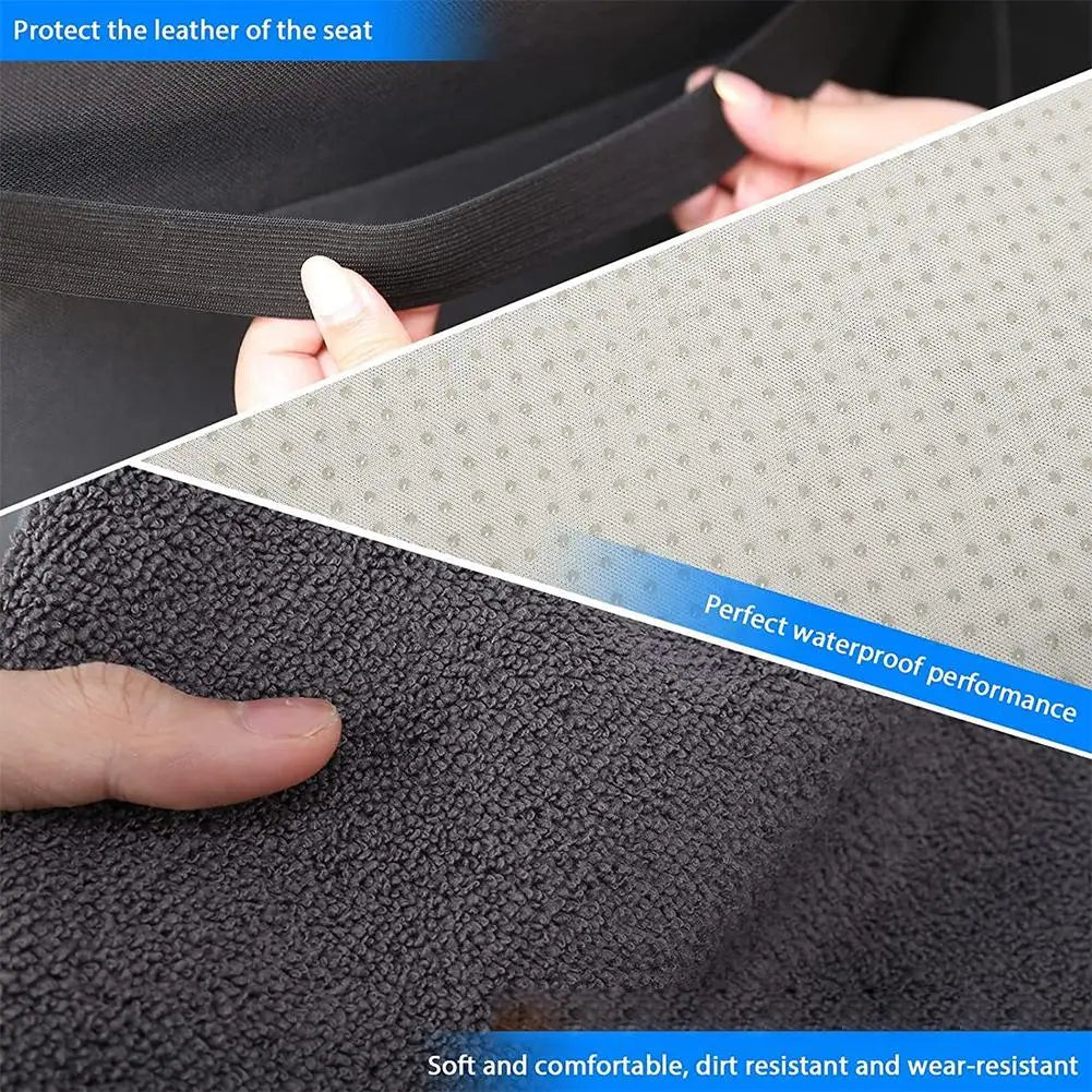 Premium Washable Sports Towel Car Seat Cover - Waterproof, Sweat-Absorbing, Non-Slip Auto Cushion for All Seasons