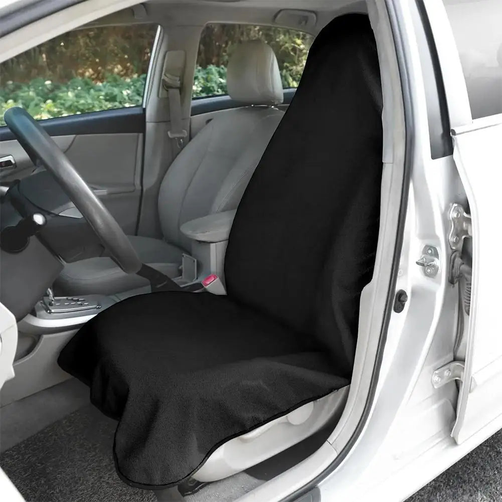 Premium Washable Sports Towel Car Seat Cover - Waterproof, Sweat-Absorbing, Non-Slip Auto Cushion for All Seasons