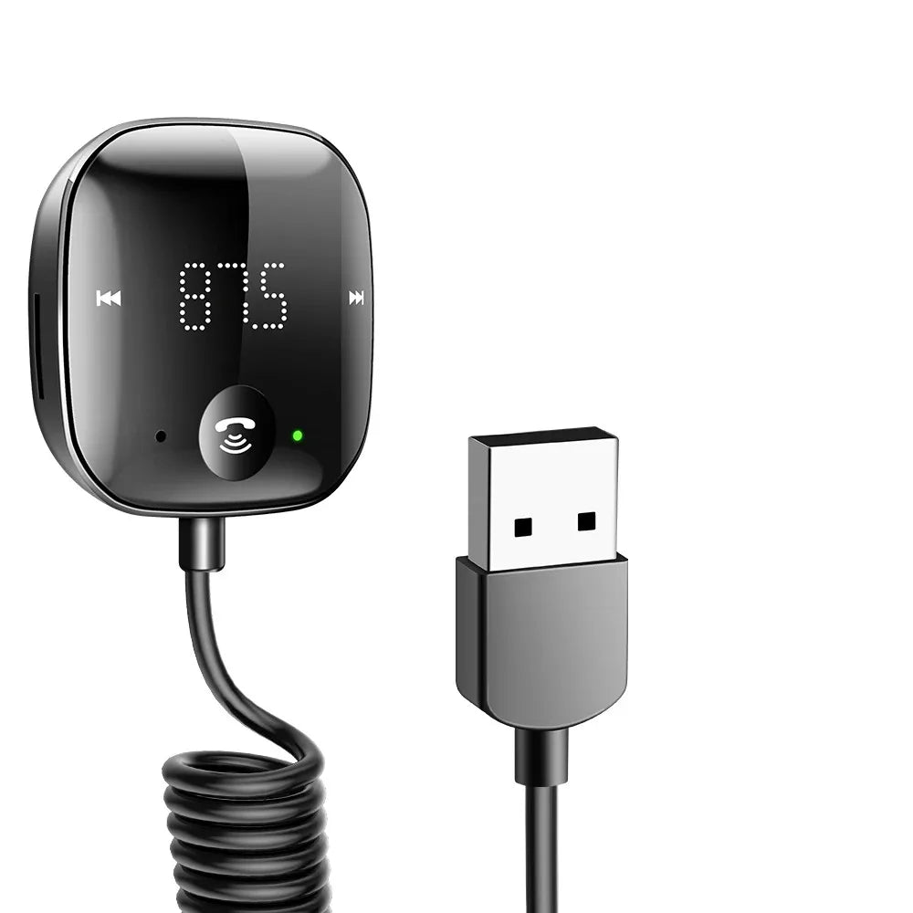 Gadpow FM Bluetooth Car Transmitter & Receiver - Hands-Free Audio Adapter for Ultimate Driving Experience