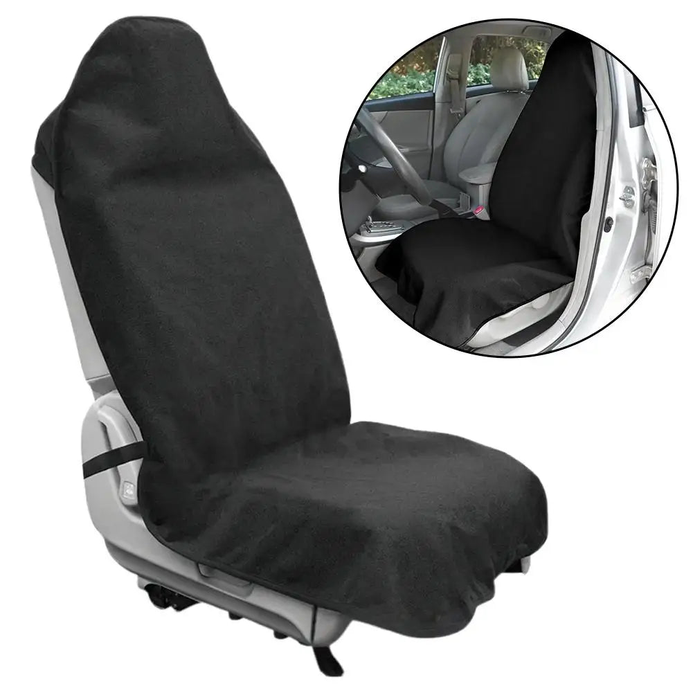 Premium Washable Sports Towel Car Seat Cover - Waterproof, Sweat-Absorbing, Non-Slip Auto Cushion for All Seasons