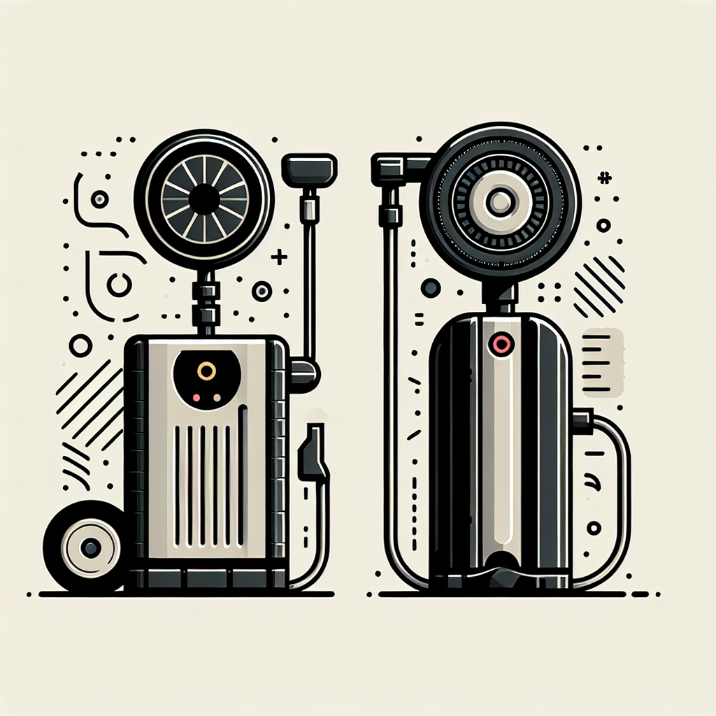 Portable tire inflator vs traditional floor pump: Which is better?
