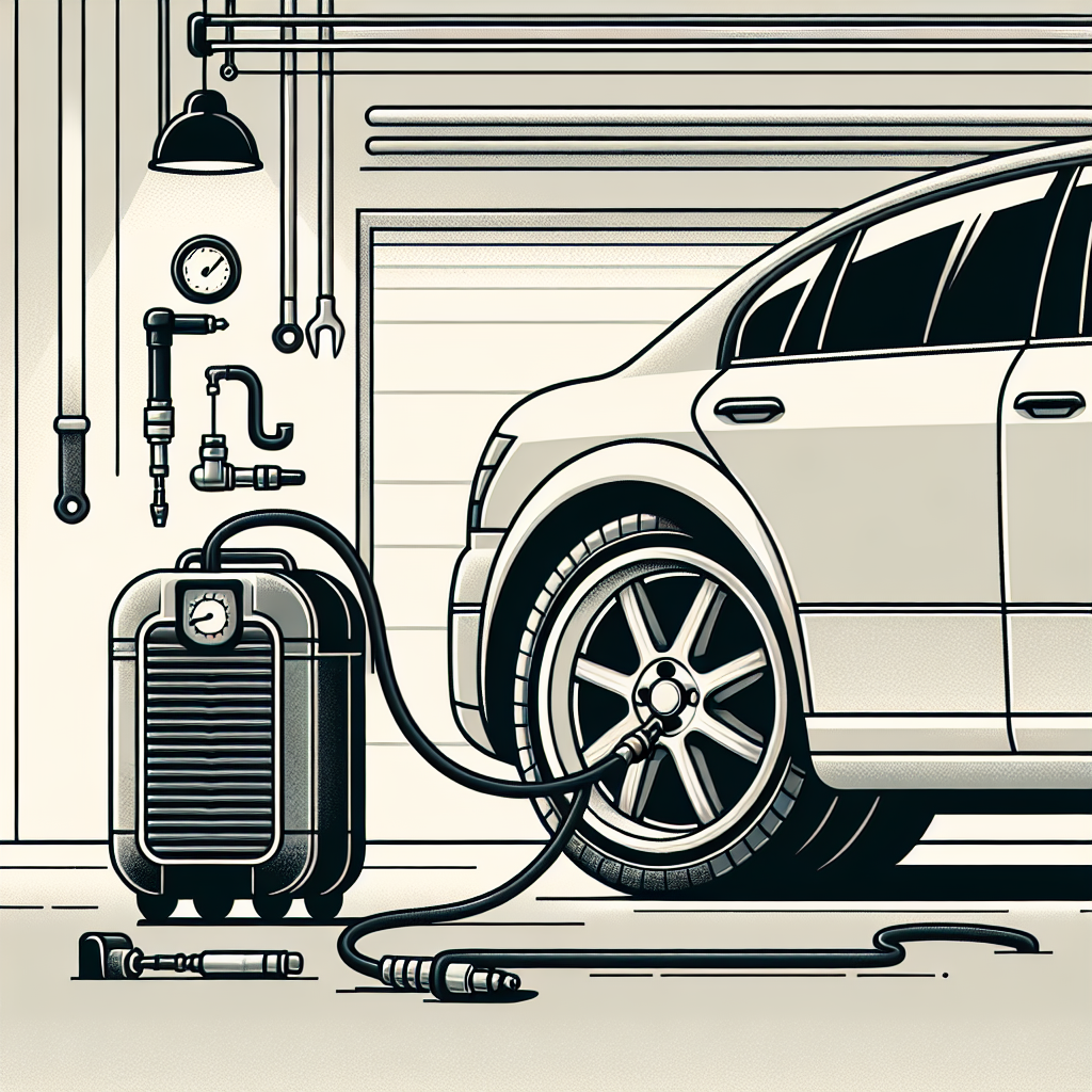 How to properly inflate your car tyres at home with a portable compressor