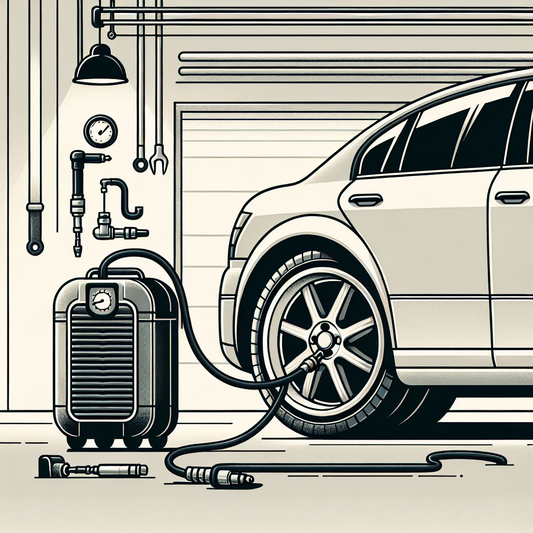 How to properly inflate your car tyres at home with a portable compressor