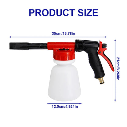 Transform Your Car Cleaning Routine with the 27.05Oz High-Pressure Foam Washer Gun - Perfect for Soap and Shampoo Spraying!