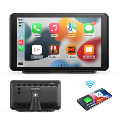 Transform Your Drive with the Universal Portable Carplay Screen - Wireless Carplay & Android Auto Integration with Touchscreen Functionality