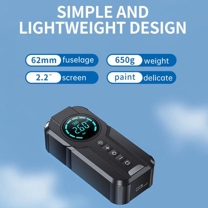 A2UC Portable Tire Inflator & Air Compressor - 60W Electric Pump with Digital Pressure Display for Cars, Bikes, and More