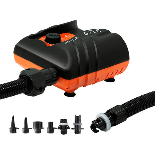 16PSI High-Pressure Portable Electric Air Pump - 110W Mini Tire Inflator for Inflatable Boards, Pools, and Boats