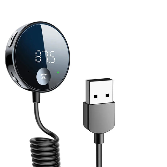 Gadpow FM Bluetooth Car Transmitter & Receiver - Hands-Free Audio Adapter for Ultimate Driving Experience
