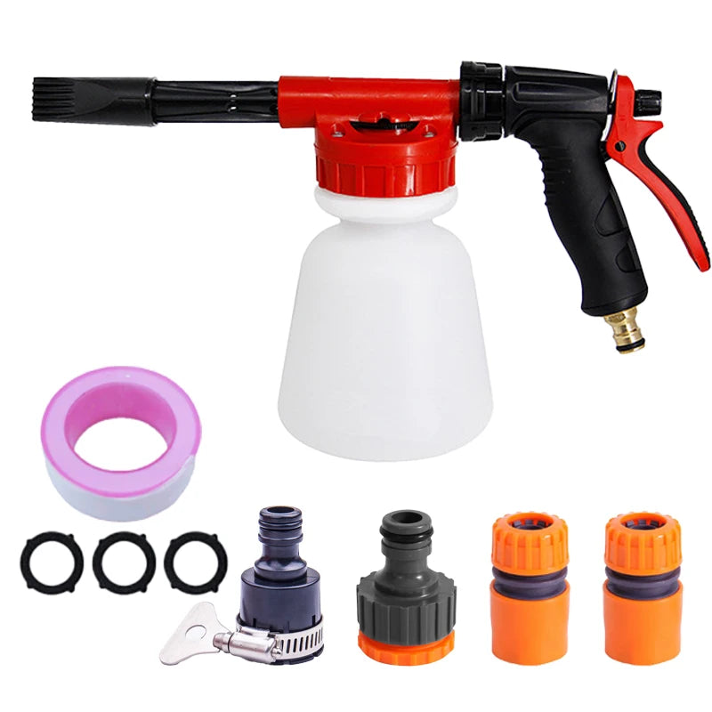 Transform Your Car Cleaning Routine with the 27.05Oz High-Pressure Foam Washer Gun - Perfect for Soap and Shampoo Spraying!